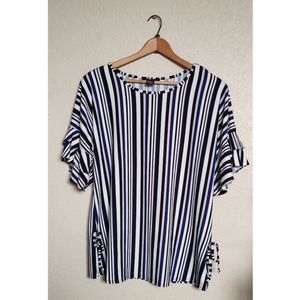 Robert Louis Vertical Striped Blouse